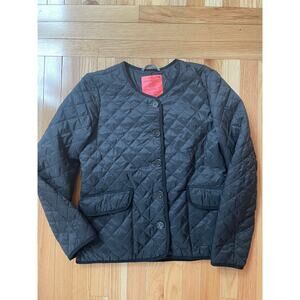 J.CREW Signature Puffer Quilted Lightweight Lady Jacket Primaloft sz 6‎ Black